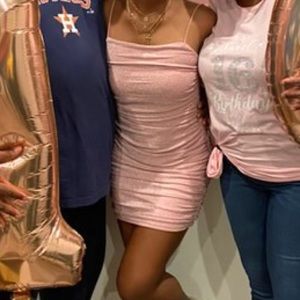 SHEIN SZ SMALL BODY CON MINI DRESS, PINK💞